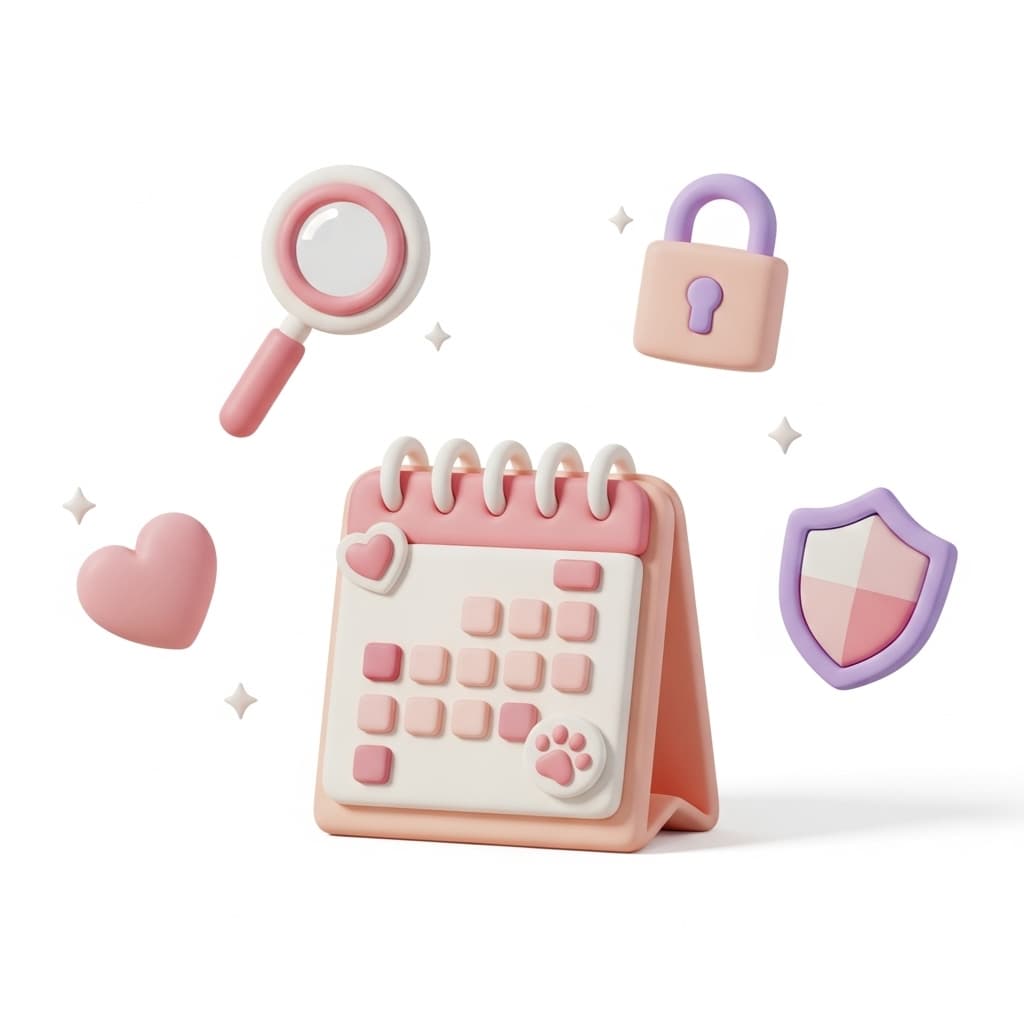 App showing pet wallet tracking